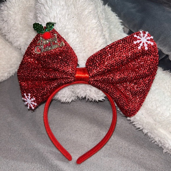 Light Up Festive Red and Green Headbands with Holiday Patterns - Picture 3 of 11